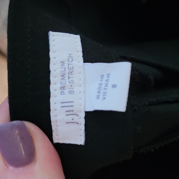 J. JILL Premium bi stretch black ankle dress pants sz 8 WP64 - Picture 4 of 4